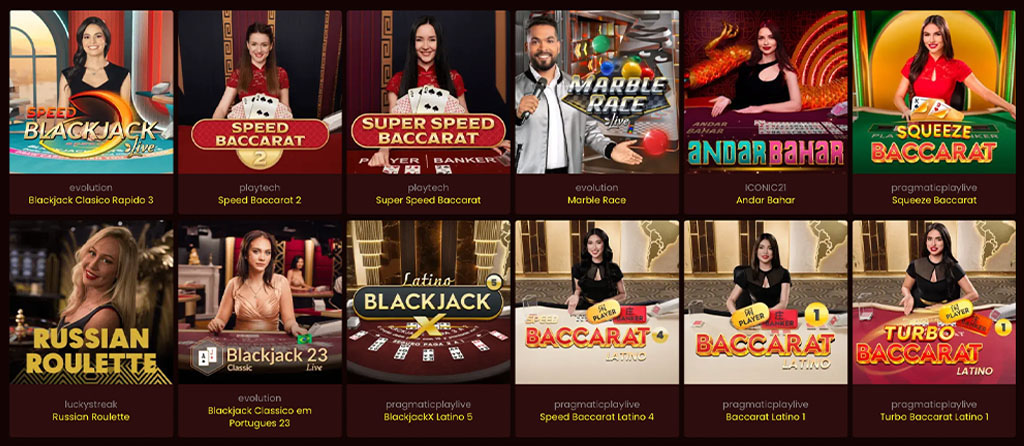 dragonslots casino, igralnica v živo, blackjack, baccarat, roulette, andar bahar, marble race, latino mize, hitre igre