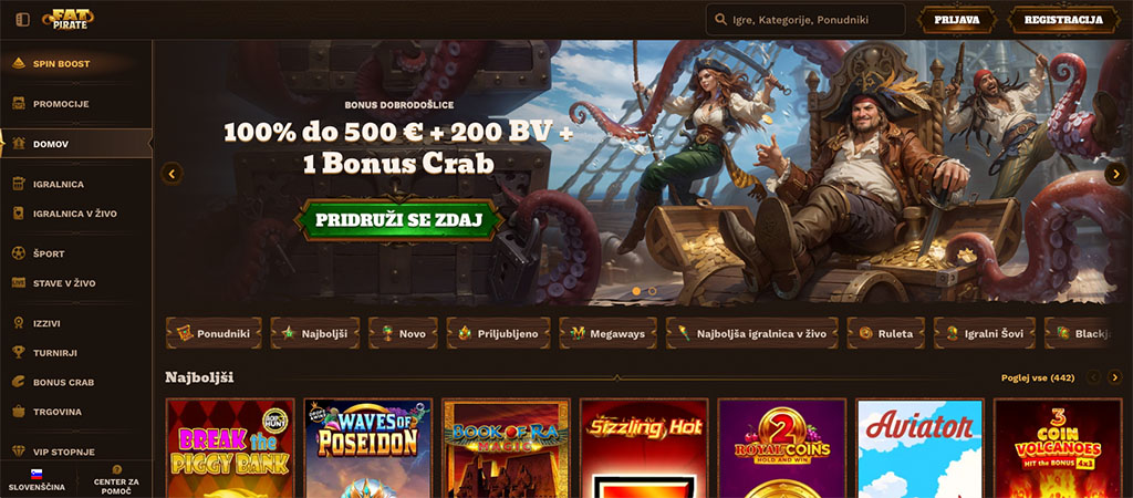 FatPirate Casino, Nova Piratska Avantura, online casino, casino igre