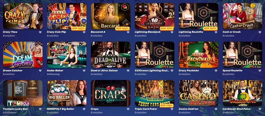 GambleZen Casino igre v živo, igralniška izbira, Crazy Time, Baccarat, Blackjack, Ruleta, Dream Catcher, Craps, pravi delivci