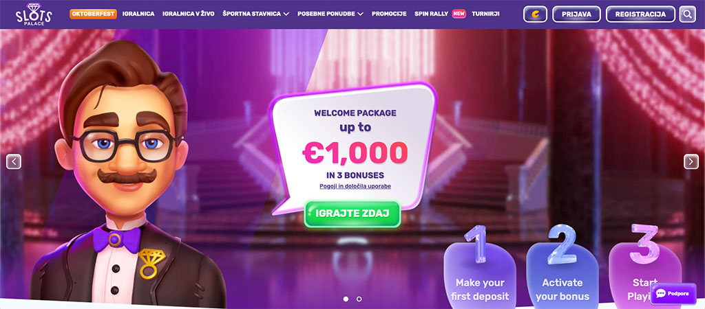 Slots Palace, Palača Online Zabave za Sprostitev