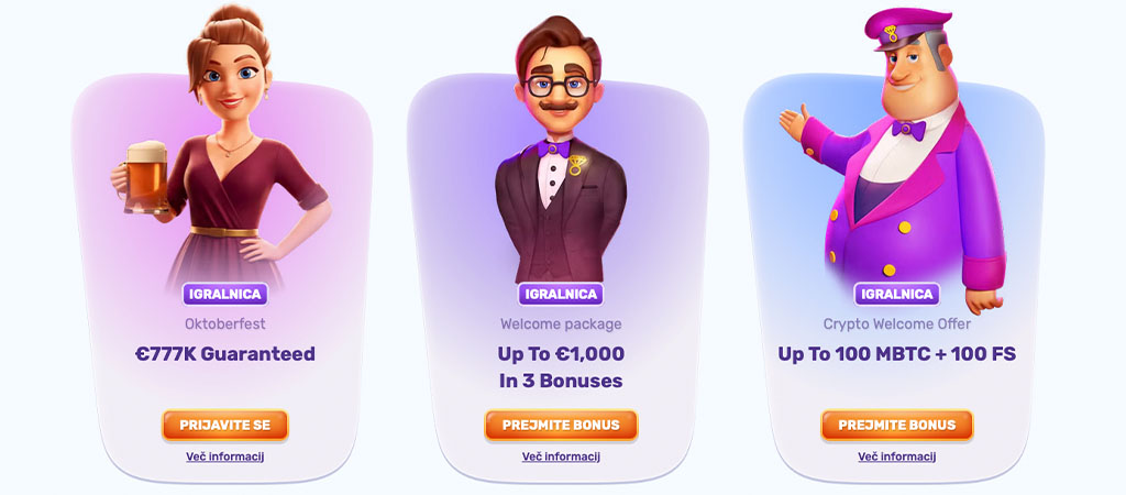 Slots Palace, Casino Bonusi in Promocije, online casino