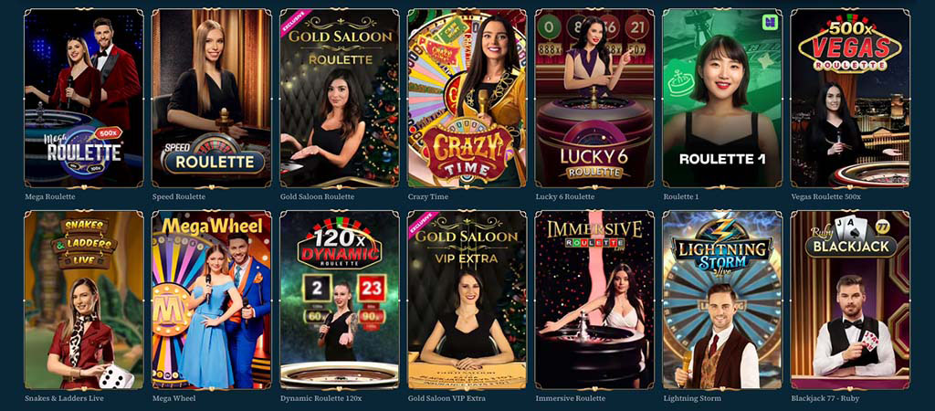 Igralnici BetAlice, live casino, blackjack, poker