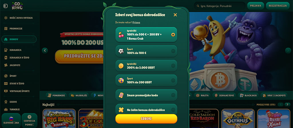 Online casino, Registracija, Vašega Računa