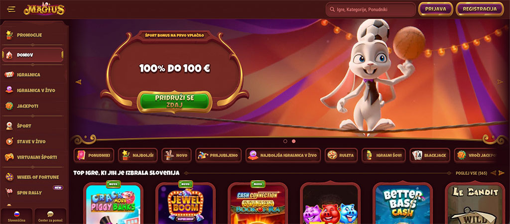 Magius je Casino Kjer Dobitki Niso le Iluzija 