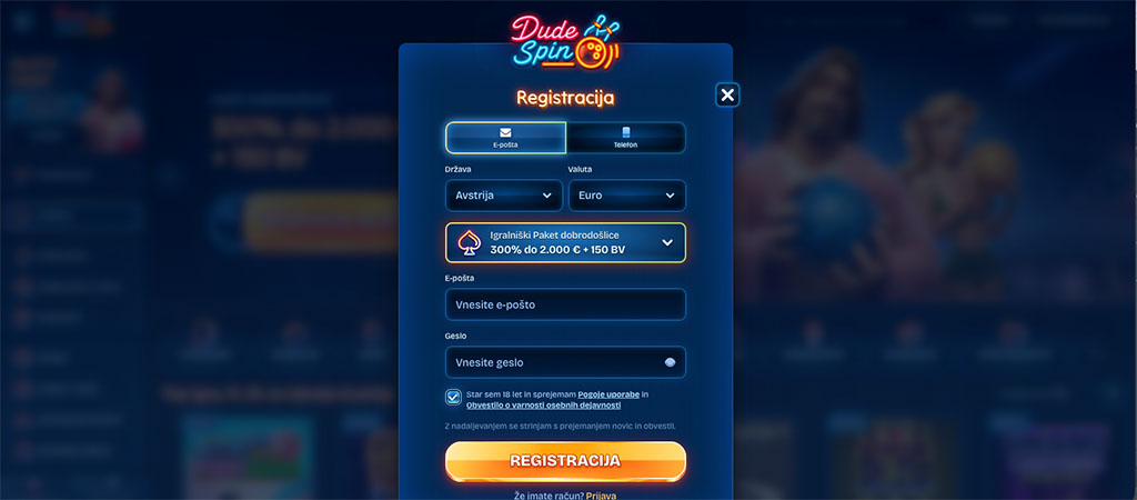 Pregled TOP Iger, Ponudnikov in Igralnih Avtomatov v DudeSpin