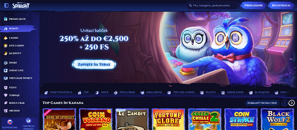 SpiNight je Casino, ki Nikoli ne spi