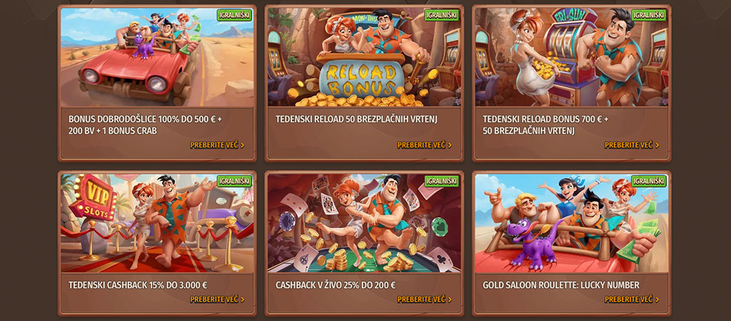 Bonusa Dodrodošlice za Prvo Vplačilo, casino