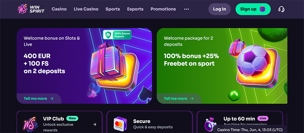 Winspirit Prinaša Divjo Energijo, online casino
