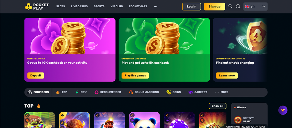 Online casino v Sloveniji, Rocketplay Casino