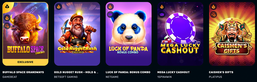 Rocketplay Casino, Ponudniki Igralnih Avtomatov, slot