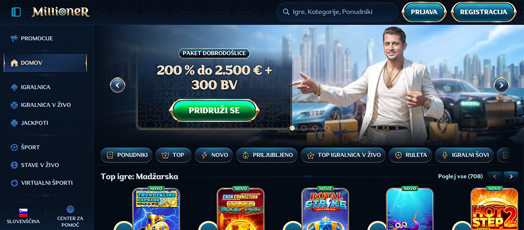 Millioner Casino, online casino, kasino igre